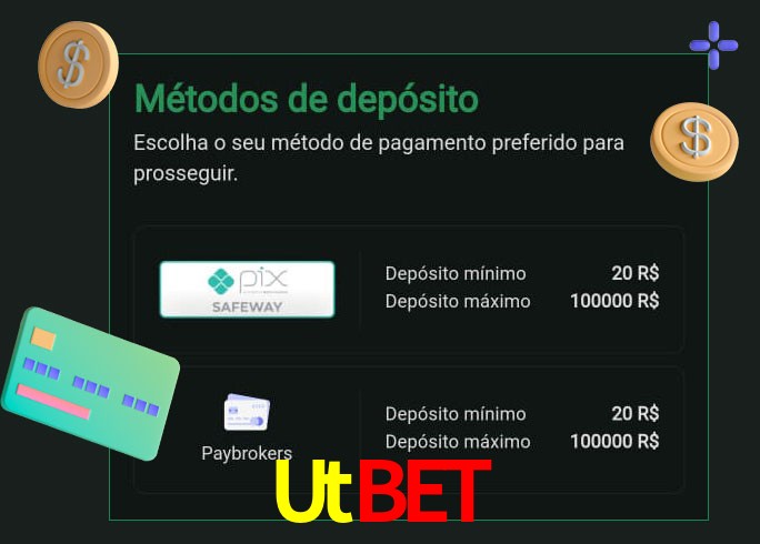 O cassino Utbet oferece uma grande variedade de métodos de pagamento